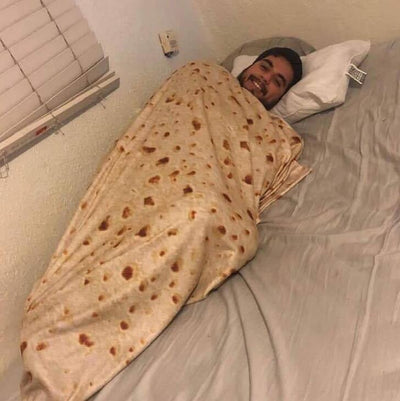 Manta Burrito Redonda de Franela Suave - Manta Tortilla para Viajes y Descanso - Image 5