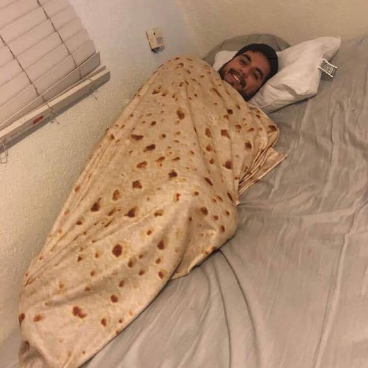 Manta Burrito Redonda de Franela Suave - Manta Tortilla para Viajes y Descanso - Image 5