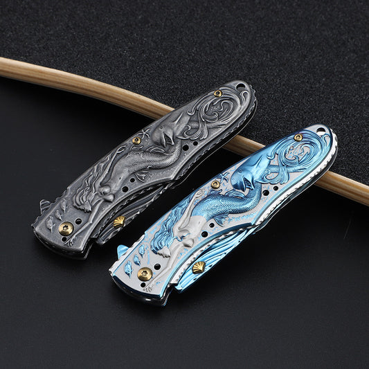 Cuchillo de Supervivencia Plegable para Camping Outdoor