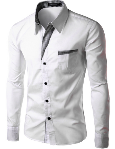 Camisa Manga Larga Clásica para Hombre - Estilo Europeo y Americano - Image 12