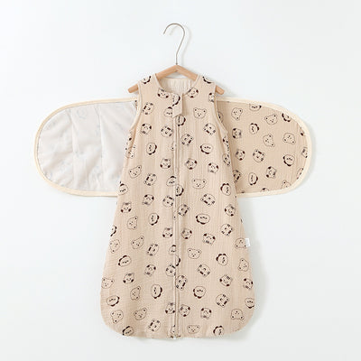Saco de Dormir Bebé Algodón Gasa 4 Capas con Faja Antisobresaltos - Image 5
