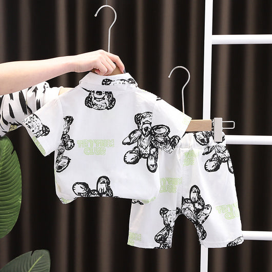 Traje Infantil con Camisa de Solapa y Manga Corta - Image 5