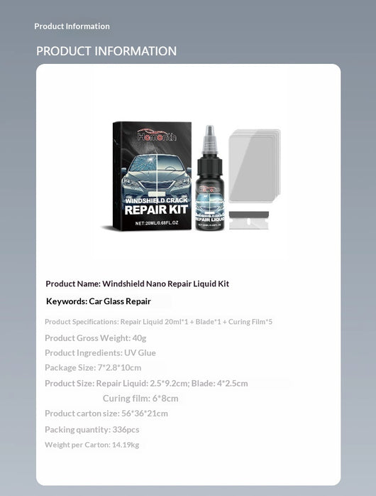 Kit Reparador de Grietas para Parabrisas con Nano Adhesivo - Image 6