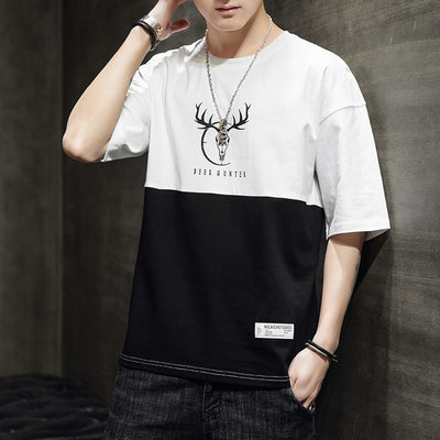 Playera Casual Manga Media Suelta para Hombre - Image 9
