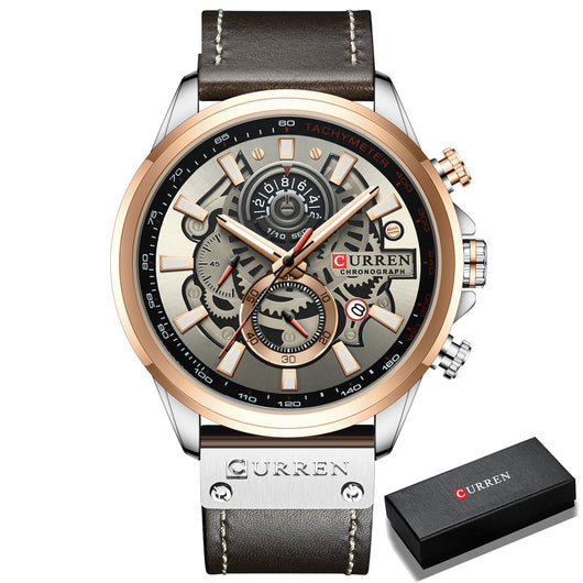 Reloj Multifuncional con Calendario y Correa Resistente al Agua para Hombre - Image 25