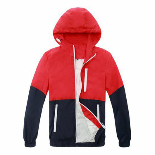 Chamarra Impermeable Unisex Primavera Otoño con Capucha - Image 2
