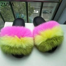 Pantuflas de Piel de Zorro - Chanclas de Lujo