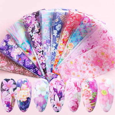 Stickers de Uñas Diseño Estrellas Flores - Colección San Valentín