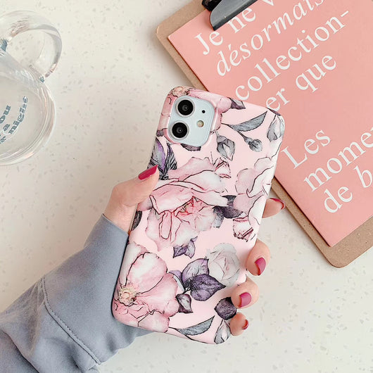 Funda Vintage de Flores y Hojas Compatible con Apple - Image 18