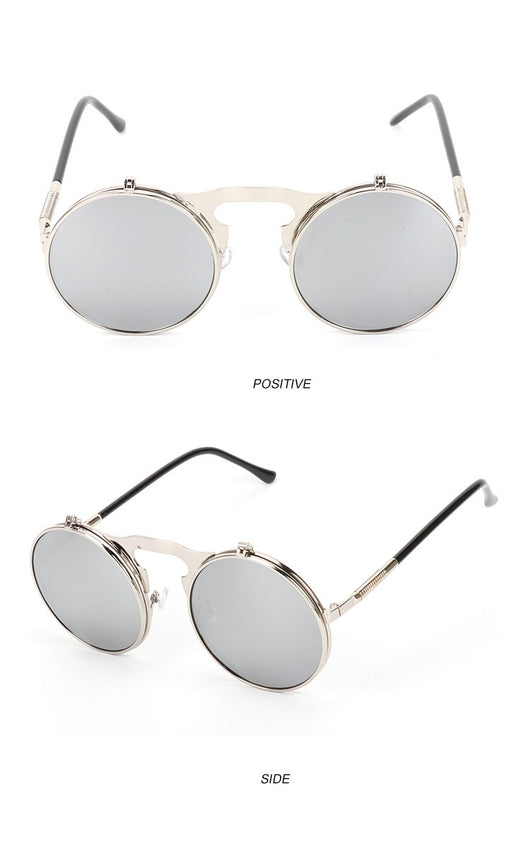 Gafas de Sol Steampunk Vintage Abatibles con Protección UV - Marco Metal Unisex - Image 13