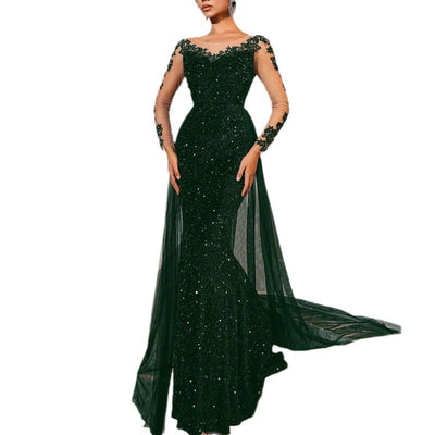 Vestido de Fiesta con Encaje para Mujer - Elegancia Nocturna - Image 5