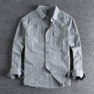 Camisa Overol Manga Larga con Diseño Moderno para Hombre - Image 6