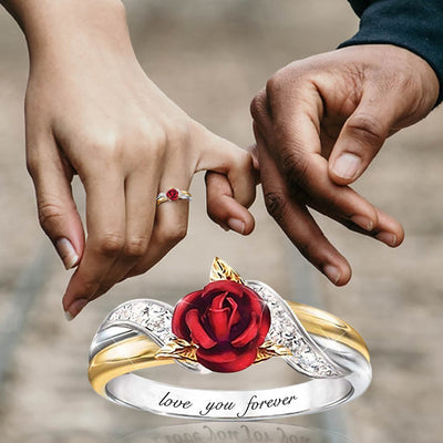 Anillo Clásico de Flores con Diamantes Estilo Europeo y Americano - Image 5