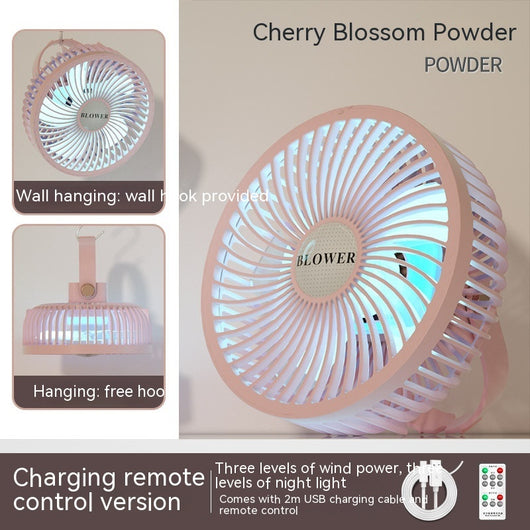 Ventilador Portátil Recargable con Luz Nocturna - Diseño Infantil para Escritorio y Cabecera - Image 15