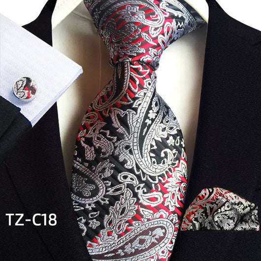 Traje de Tres Piezas Elegante para Hombre con Corbata, Pañuelo y Puños - Image 19