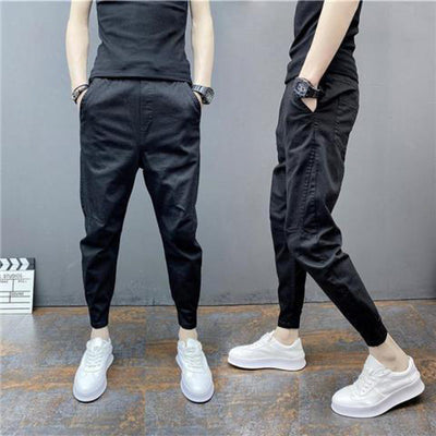 Pantalones Harem Tobilleros Ajustados de Cintura Elástica - Image 7