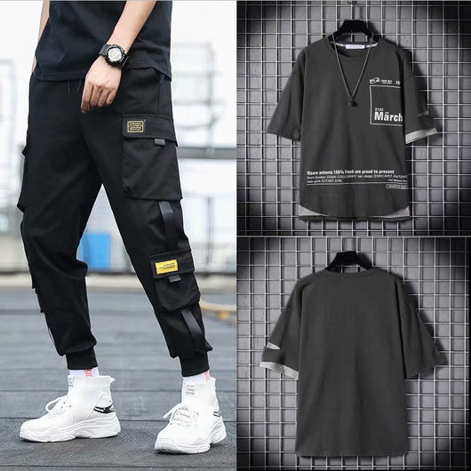 Conjunto Deportivo Hip-hop para Hombre con Capucha - Overol Holgado de Dos Piezas - Image 5