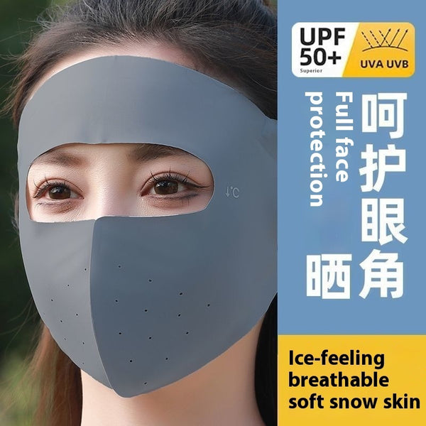 Máscara Protectora Solar Ice Silk para Cuello y Rostro con Respiraderos