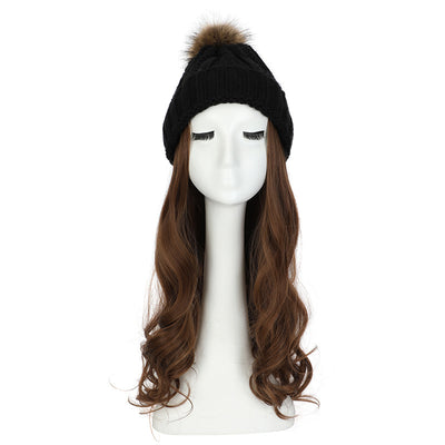 Gorro de Lana con Peluca Desmontable para Mujer - Image 13