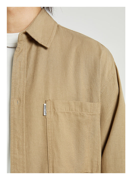 Camisa Casual Elegante de Manga Larga para Hombre - Primavera y Otoño - Image 12