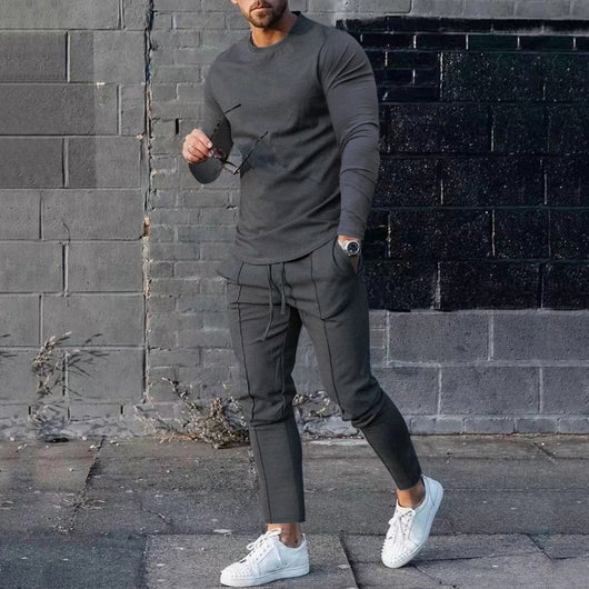 Conjunto Casual Hombre: Sudadera Slim Fit + Pantalón Jogger con Bolsillos - Image 4