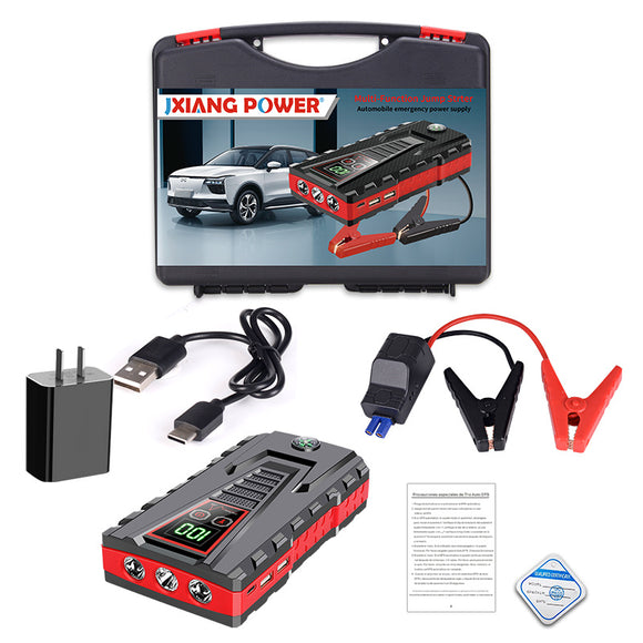 Arrancador de Emergencia Portátil 12V - Batería de Alta Capacidad para Vehículos