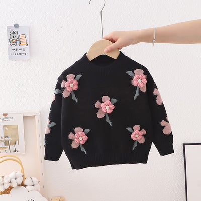 Suéter Infantil con Flores Delicadas - Prenda Base Versátil - Image 13