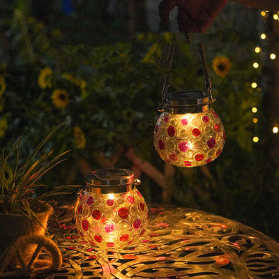 Luz Decorativa Solar Impermeable con Diseño de Onda y Puntos - Image 14