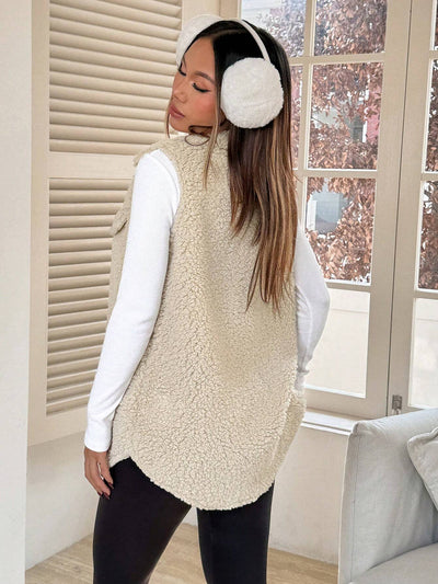 Chaleco Cardigan de Botones Abiertos en Felpa Premium - Image 28