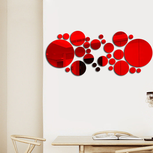 Espejo de Pared 3D con Círculos - Decoración Acrílica Estéreo - Image 21