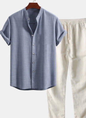 Conjunto Casual Hombre: Camisa Suelta y Pantalón Cómodo - Image 12