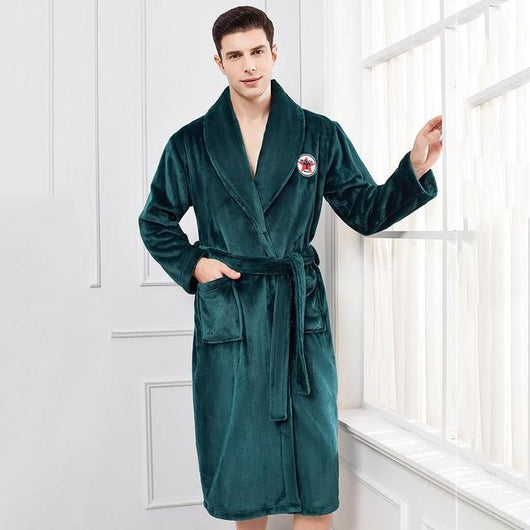 Bata Pijama de Franela Invierno Elegante y Cómoda - Image 28