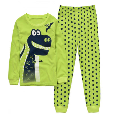 Pijama Infantil de Algodón con Diseño de Dibujos Animados - Image 2
