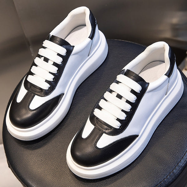Zapatillas Deportivas de Cuero Blanco Premium - Comodidad Casual Hong Kong