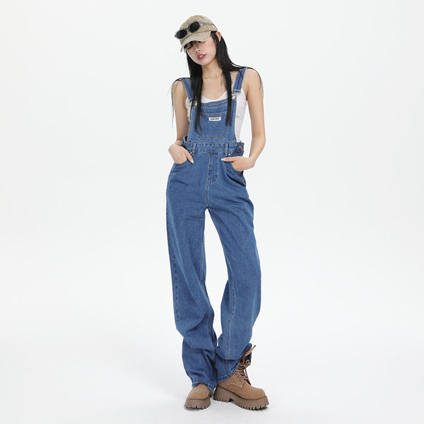 Pantalones Denim con Tirantes para Mujer - Estilo Urbano Verano