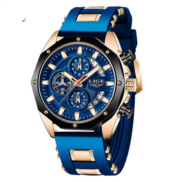 Reloj Deportivo de Lujo para Hombre - Cuarzo Resistente al Agua con Cronógrafo