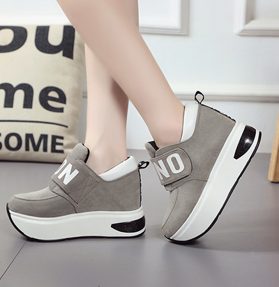 Zapatillas Deportivas Casuales Mujer con Plataforma Gruesa y Velcro - Image 3