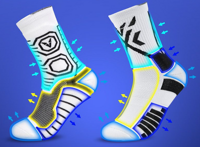 Calcetines Deportivos de Baloncesto Tubo Alto con Refuerzo Acolchado - Image 7