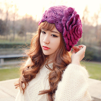 Gorro de Lana Tejido a Mano con Perlas para Mujer - Image 10