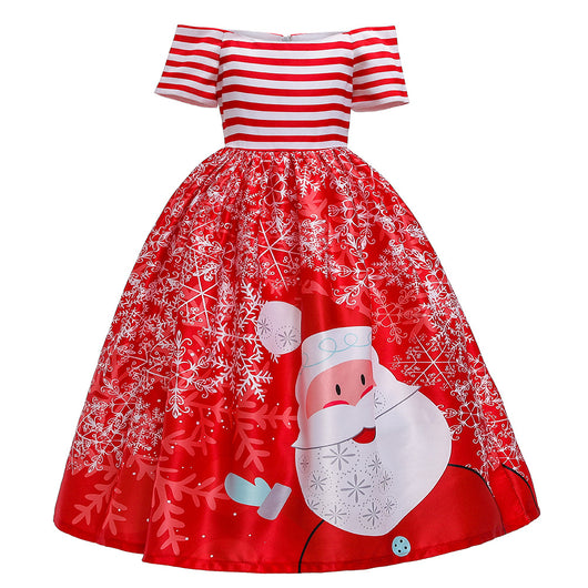 Vestido Largo Estampado Navideño - Image 12