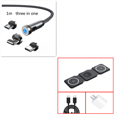Cable Magnético 3 en 1 de 540° Rotativo - Carga Rápida Android, USB-C y Lightning - Image 42