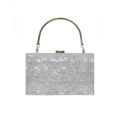 Bolso Portátil Acrílico Metalizado de Lujo Ligero para Cenas - Image 5