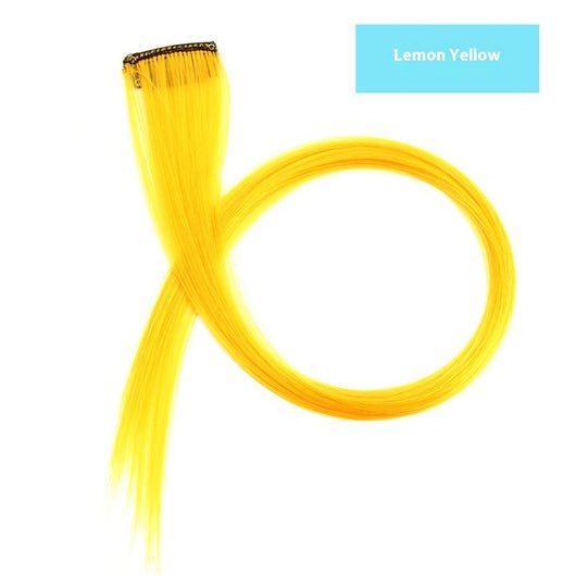 Extensiones de Cabello Teñido con Mechones de Colores Vibrantes - Image 3