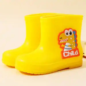 Zapatos Impermeables para Niños Diseño Dinosaurio - Suela Reforzada y Flexible