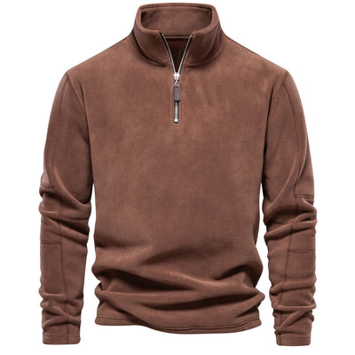Suéter de Cuello Alto con Cierre Medio para Hombre - Otoño e Invierno - Image 7