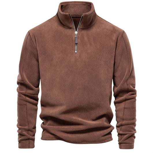 Suéter de Cuello Alto con Cierre Medio para Hombre - Otoño e Invierno - Image 7