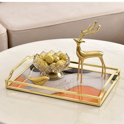 Mesita de Centro Rectangular con Almacenamiento y Bandeja Decorativa - Image 3