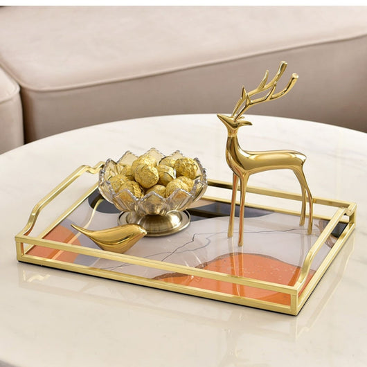 Mesita de Centro Rectangular con Almacenamiento y Bandeja Decorativa - Image 3