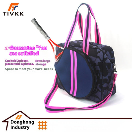 Bolsa Deportiva Tenis Crossbody a Rayas con Bandolera - Image 26