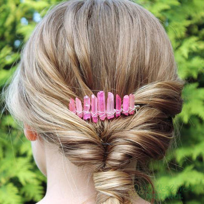 Peine de Cristal Verde para Novia - Accesorio de Boda Elegante